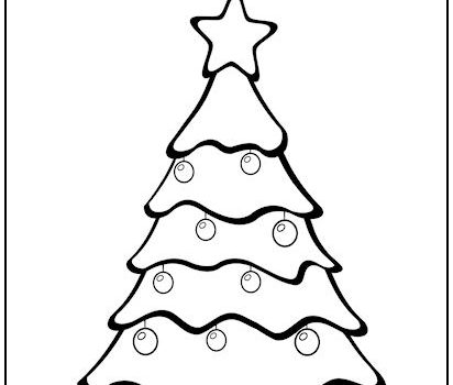 christmass trees coloring pages