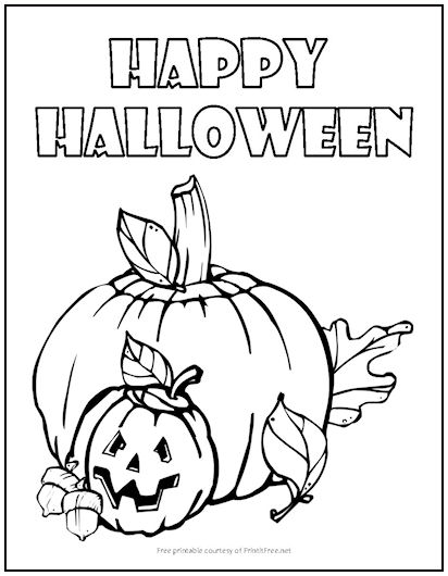 Halloween Coloring Pages | Print it Free