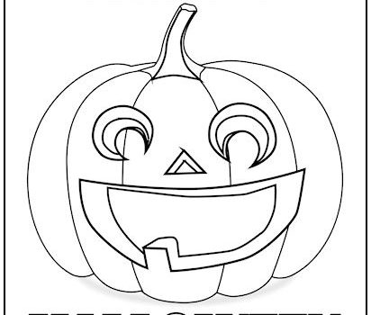 Happy Halloween Coloring Page