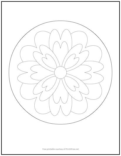 Mandala Coloring Page