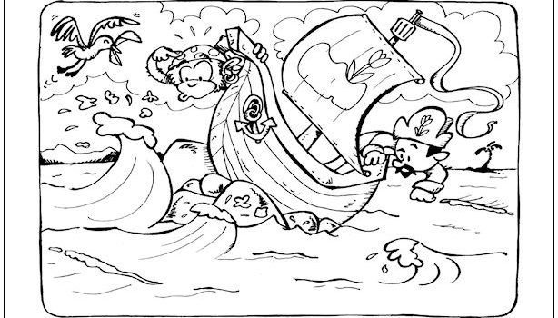 Pirate Ship Coloring Page