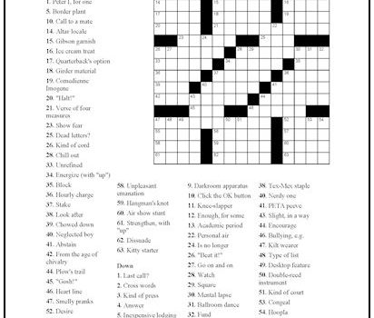 Crossword Puzzle #1