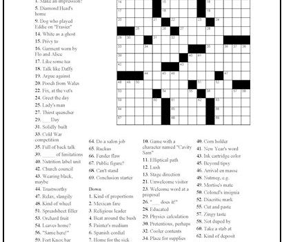 Category: Crosswords | Print it Free