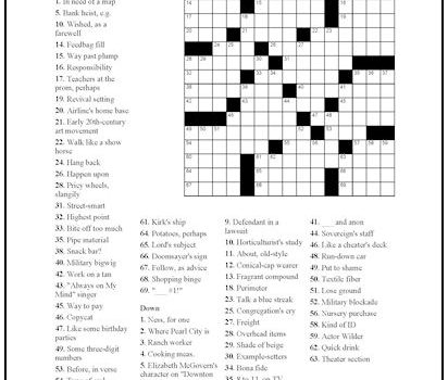 Crossword Puzzle #15