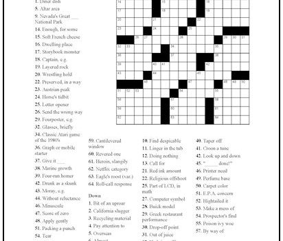 Crossword Puzzle #16