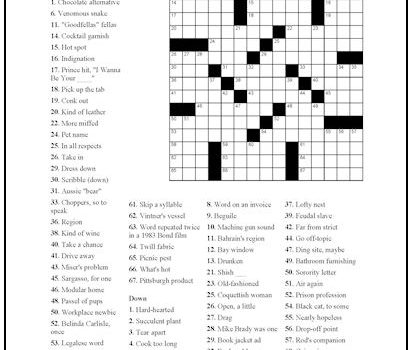 Crossword Puzzle #4