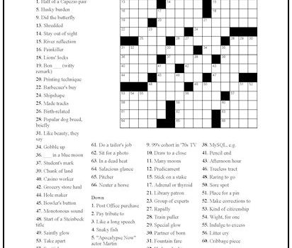 Crossword Puzzle #5