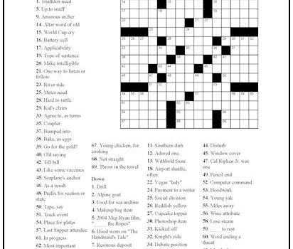 Crossword Puzzle #9