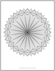 Spiro Mandala Coloring Page | Print it Free