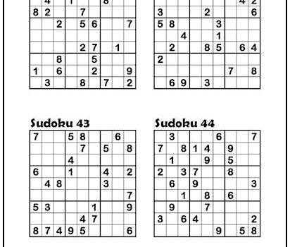 Sudoku #1347 and #1348 (Medium) - Free Printable Puzzles