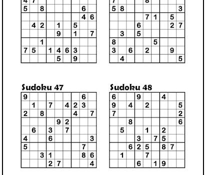 category sudoku puzzles print it free
