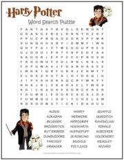 Harry Potter Word Search Puzzle | Print it Free