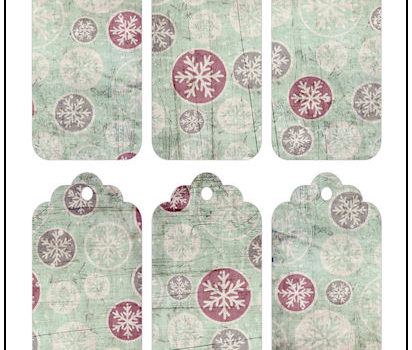 Christmas Snowflakes Gift Tags