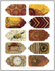 Steampunk Gift Tags | Print it Free