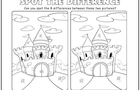 Castle Spot the Difference Picture Puzzle