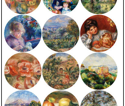 Renoir 2-1/4″ Fridge Magnet Designs