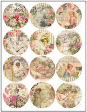 Victorian Collage 2-1/4″ Fridge Magnet Designs | Print it Free