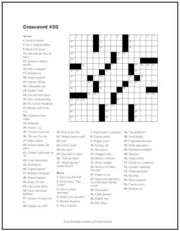 crossword puzzle maker free printables 30 plus