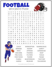 Football Word Search Puzzle | Print it Free