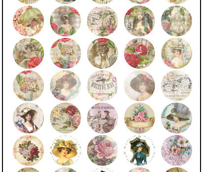 Victorian 1″ Fridge Magnet Designs