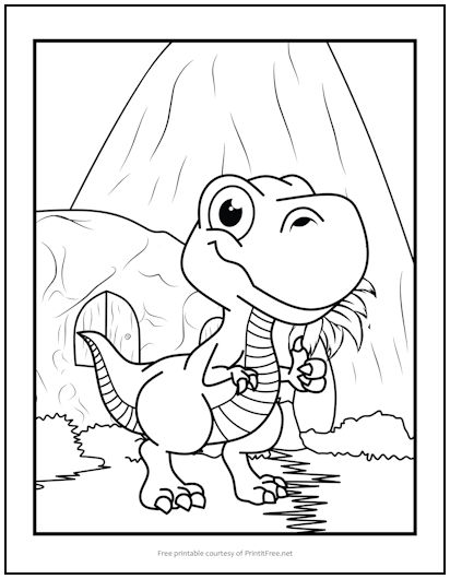 rex coloring page