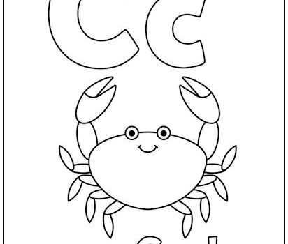 Alphabet Letter “C” Coloring Page