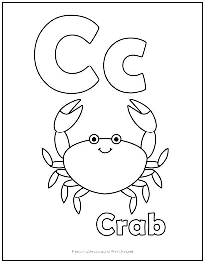 letter c coloring pages