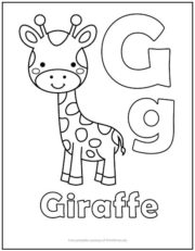 Alphabet Letter “G” Coloring Page | Print it Free