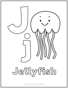 Alphabet Letter “J” Coloring Page | Print it Free