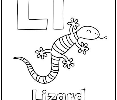 Alphabet Letter “L” Coloring Page