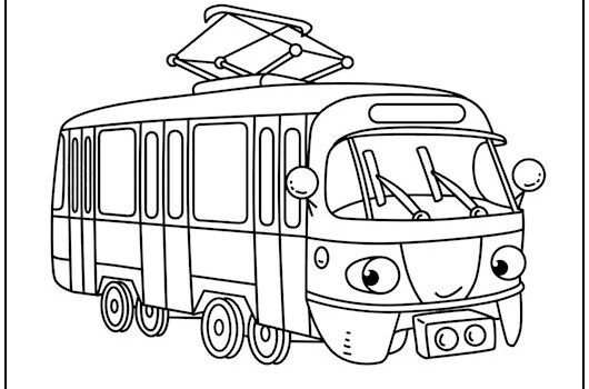 Camping RV Coloring Page