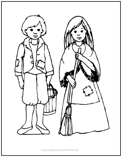 standing girl coloring pages
