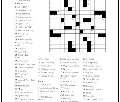 Crossword Puzzle #38