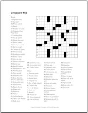 Crossword Puzzle #56 Print it Free