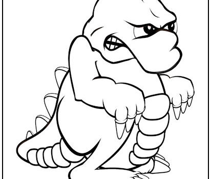 Krush Monster Coloring Page