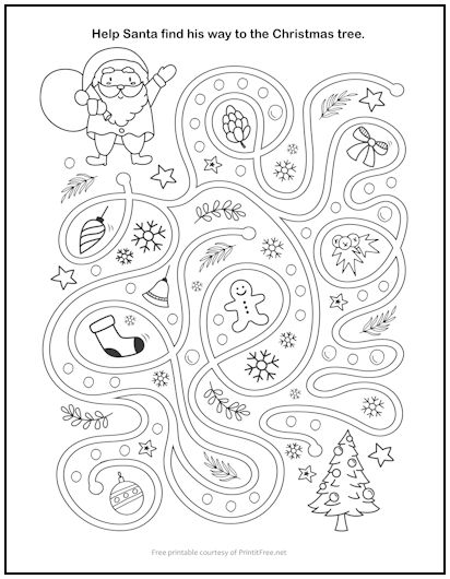 Santa's Christmastime Maze