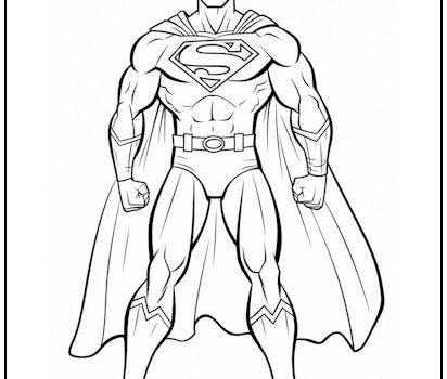 Superman Coloring Page