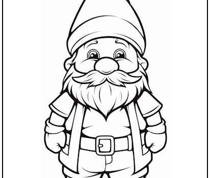 Tag: gnome coloring page | Print it Free