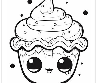 Tag: cupcake coloring page | Print it Free