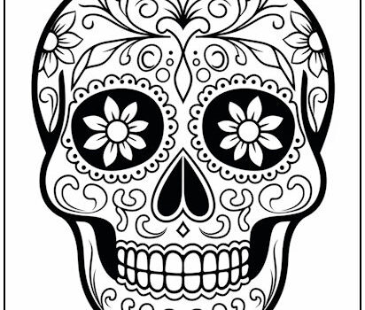 Tag: sugar skull coloring page | Print it Free