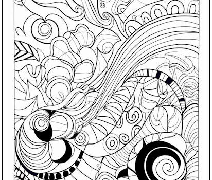 Flyaway Zendoodle Coloring Page