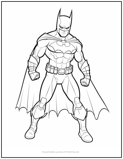 Batman Coloring Page | Print it Free