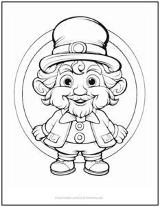 Leprechaun Coloring Page | Print it Free