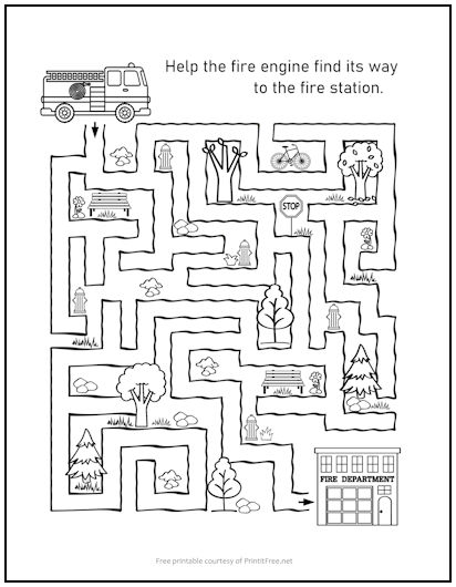 Fire Engine Maze