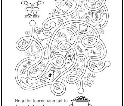 St. Patrick’s Day Leprechaun Maze