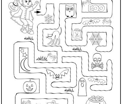 Halloween Trick-or-Treater Maze