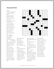 free printable crossword puzzles print it free