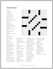 free printable crossword puzzles print it free