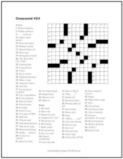 Free Printable Crossword Puzzles | Page 2 | Print it Free