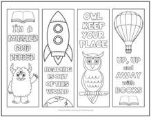 Free Printable Bookmarks to Color | Print it Free